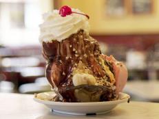 Fentons has been making ice cream by hand and generously scooping it out for sundaes, floats — you name it — for more than 100 years. Duff says the "crazy-good" winner is the Banana Special, which features 3 pounds of dense ice cream finished with pineapple, strawberry and chocolate sauce.