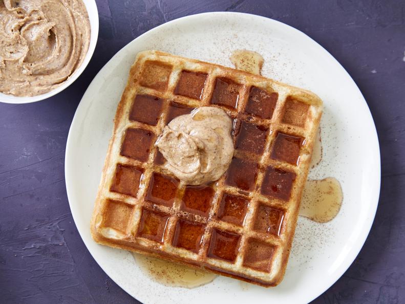 Food Network Kitchenâ  s waffle with almond butter as seen on Food Network.