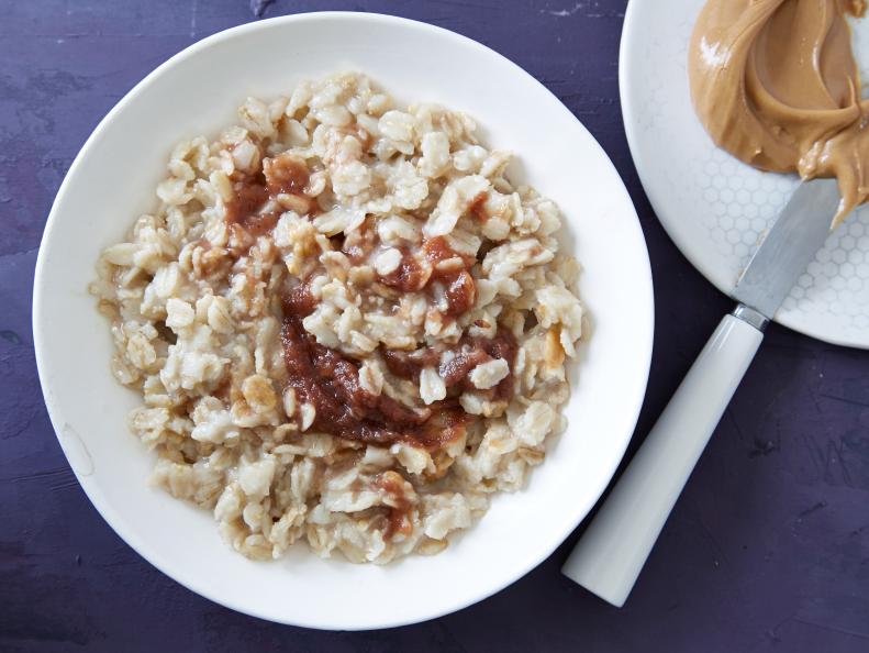 Food Network Kitchenâ  s oatmeal with apple butter
as seen on Food Network.