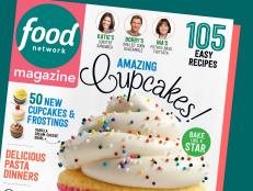 Food Network Magazine created recipes in every color! Inside the issue: 50 cupcakes, quick Tex-Mex dishes, bright spring cocktails and more.
