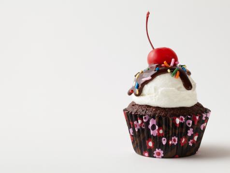 Brownie Cupcakes a la Mode