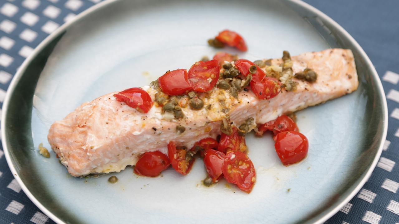 Salmon, Tomatoes and Capers