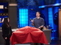 Judges Alex Guarnaschelli and Jeff Mauro during the reveal of the Star Salvation Challenge, Make a Dish Using the Avocado, as seen on Star Salvation for Food Network Star, Season 11.