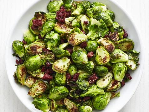 Roasted Brussels Sprouts with Corned Beef