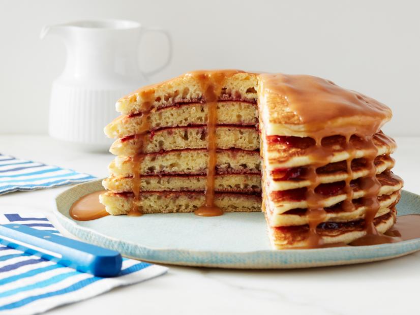 Food Network Kitchen’s  Year of Pancakes, September, Peanut Butter and Jelly Pancake Stack