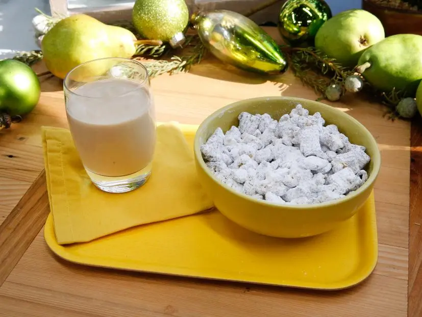 Sunny Anderson's White Russian Cocktail Party Mix is displayed, as seen on Food Network's The Kitchen, Season 11.