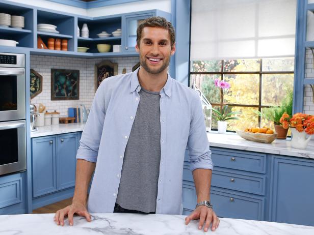 Guest Franco Noriega poses, as seen on Food Network's The Kitchen, Season 11.