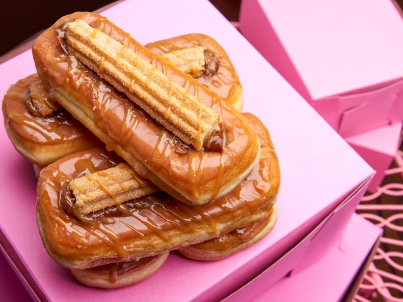 Pink Box Doughnuts' Churro Doughnut in Las Vegas, Nevada for FoodNetwork.com's Las Vegas Guide