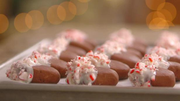 Chocolate Candy Cane Cookies