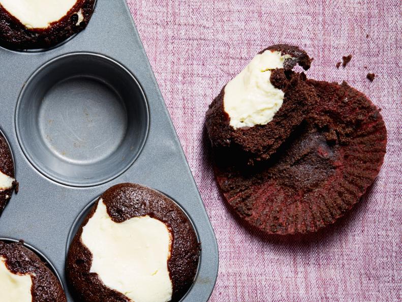 Valentines Day Black Bottom Cupcakes