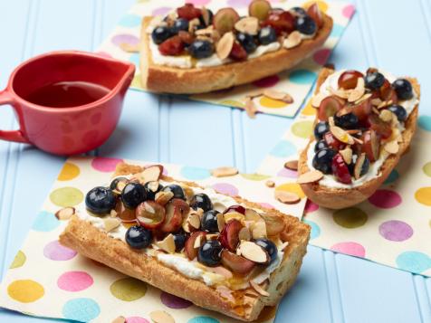 Ricotta, Blueberry and Grape Toasts