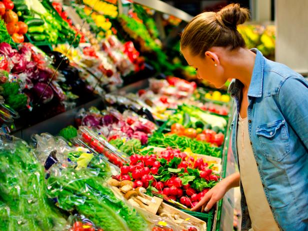 Young woman in the supermarket