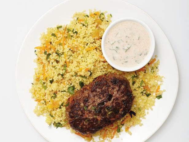 Spiced Beef Patties with Couscous 