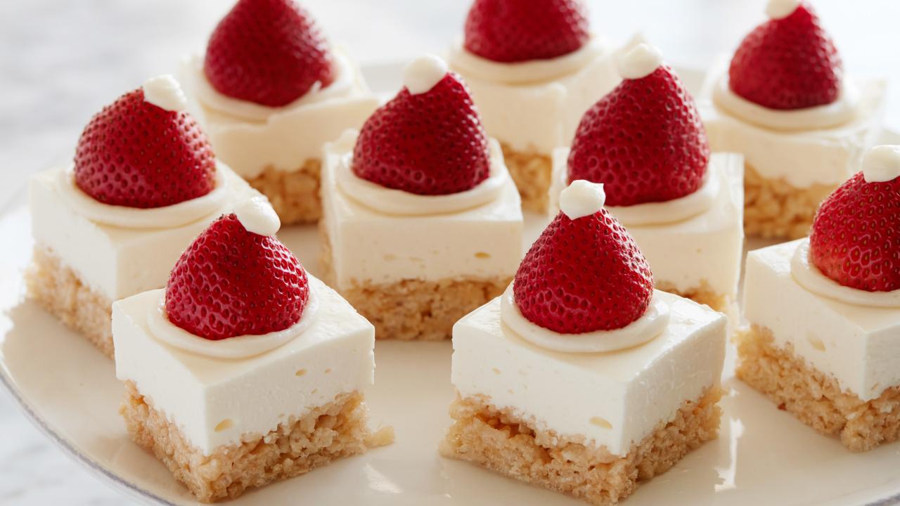 Santa Crispy-Treat Cheesecake