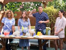 Learn how to deck out your summer cookout with easy crafts, and caption this photo of The Kitchen's co-hosts.