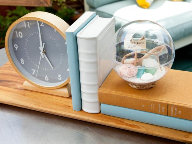 Host Marcela Valladolid's beach table decorations, as seen on Food Network's The Kitchen Season 10.