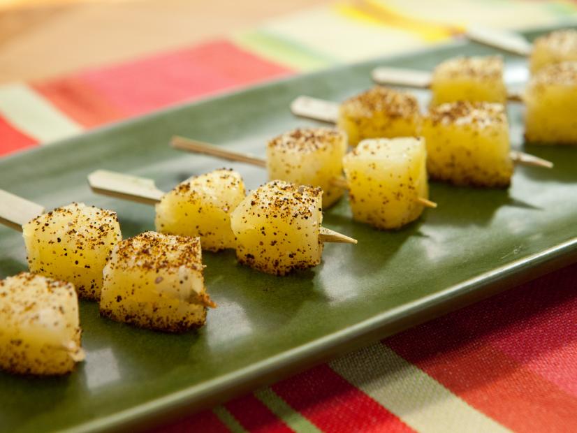 Host Sunny Anderson's Chili Spiced Pineapple with chili powder and cumin, as seen on Food Network's The Kitchen, Season 11.