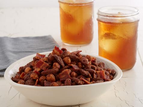 Sweet and Savory Holiday Pie Spiced Nuts with Bacon