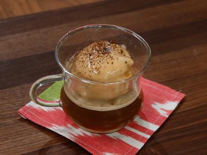 Italian Affogato is displayed, as seen on Food Network's The Kitchen, Season 12.