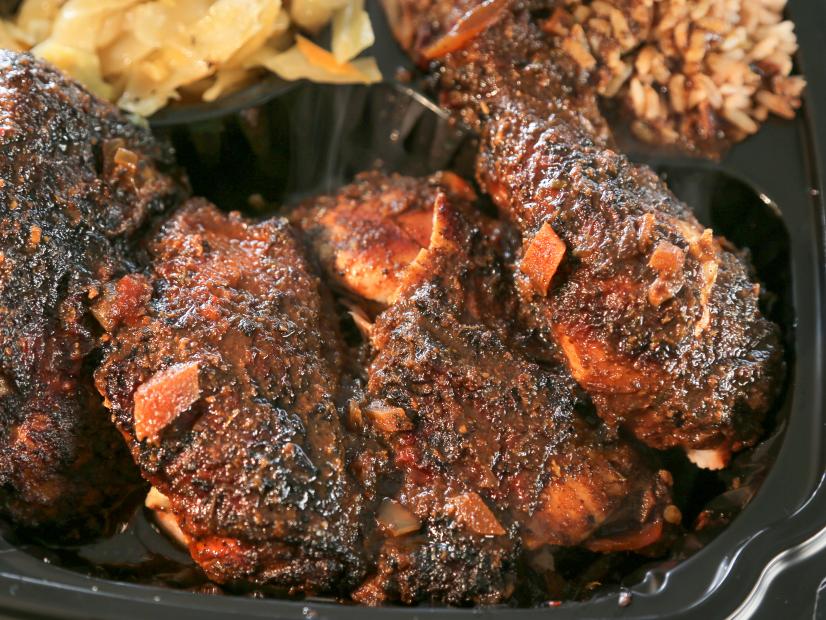 Jerk Chicken as Served at Ena's Caribbean Kitchen in Columbus, Ohio as seen on Food Network's Diners, Drive-Ins and Dives episode 2801.