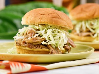 Katie Lee makes Slow Cooker Pulled Pork Sandwiches, as seen on Food Network's The Kitchen