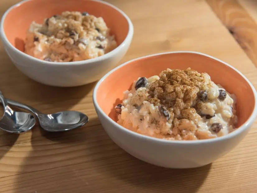 Rice pudding, as seen on Food Network's The Kitchen.