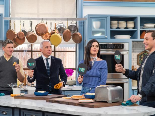 The hosts try Grilled Cheese in Toaster Bags, as seen on Food Network's The Kitchen