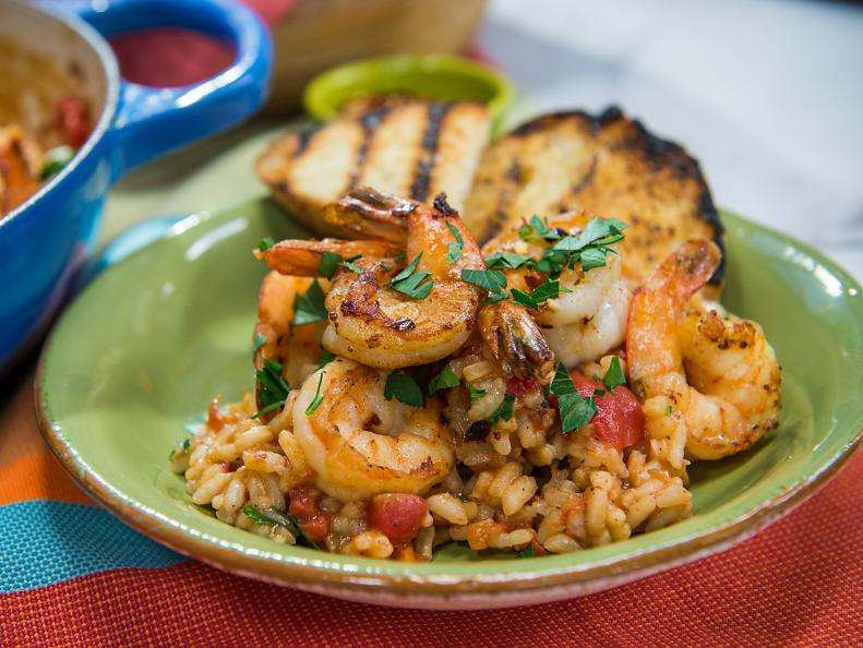 Jeff Mauro makes Risotto Scampi Fra Diavlo, as seen on Food Network's The Kitchen
