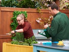 Marcella Valladolid shows our hosts how to grow and trim herbs, as seen on Food Network's The Kitchen.