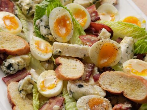 Caesar Salad with Blue Cheese and Bacon