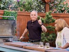 Geoffrey Zakarian explains that flare ups are bad for the flavor of your food on the grill, as seen on Food Network's The Kitchen.