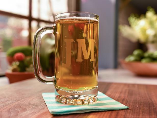A custom frosted mug, as seen on Food Network's The Kitchen.