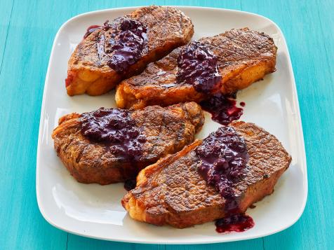 Grilled Steak with Berry Barbecue Sauce