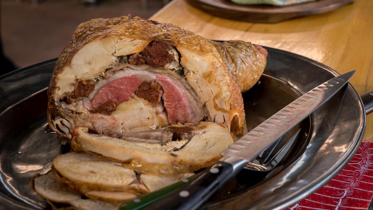 Capoducken with Stuffing
