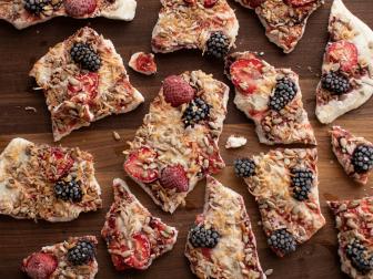 Close-up Frozen Yogurt Bark, as seen on The Pioneer Woman, Season 20.