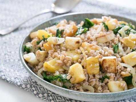 Farro with Caramelized Veggies and Apples