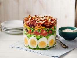 7-Layer Salad with Toasty Almonds