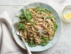 Cooking Channel serves up this Fettuccini with Walnuts and Parsley recipe from Ellie Krieger plus many other recipes at CookingChannelTV.com