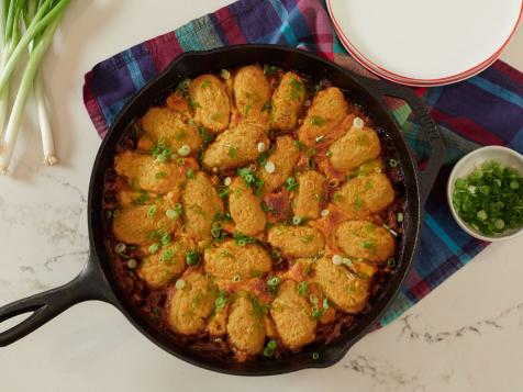 Pulled Pork Skillet with Cheesy Jalapeno Cornbread