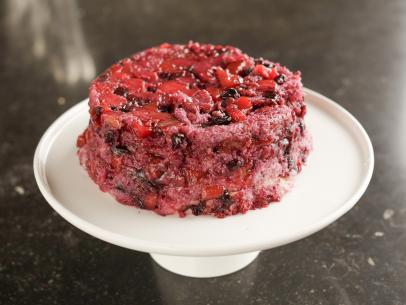 Close-up of Peach and Berry Summer Pudding
