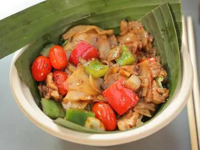 Drunken Noodles as Served at Crushcraft Thai Street Eats in Dallas, Texas as seen on Food Network's Diners, Drive-Ins and Dives episode 2806.