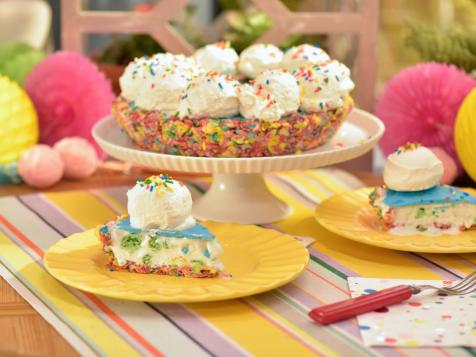 Rainbow Confetti Birthday Pie