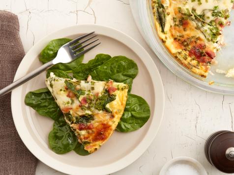 Bacon and Spinach Crustless Quiche
