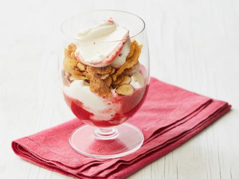 Strawberry Parfait with Nutty Crumble