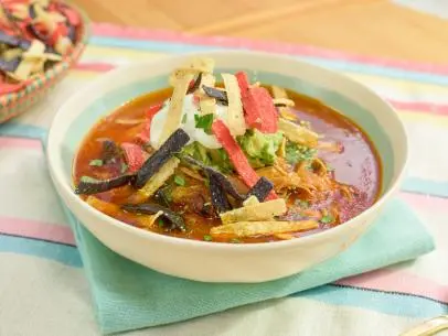 Geoffrey Zakarian makes Tortilla Soup, as seen on The Kitchen, Season 17.