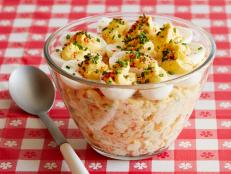 Macaroni salad and deviled eggs belong together: Be voted most popular at the next BBQ or potluck with this creamy mash-up.