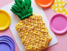 Pineapples are a symbol of hospitality, making this cheerful dessert great for a housewarming or summer open house.