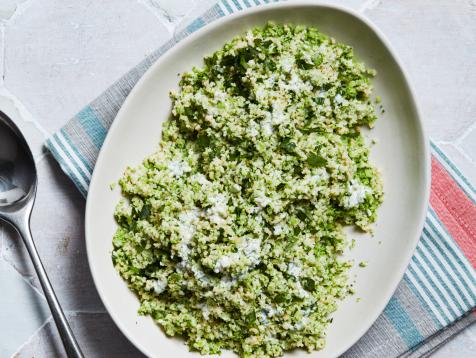 Toasted Couscous Broccoli Slaw with Buttermilk Dressing