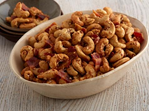 Spicy Sesame Cashews with Bacon