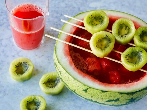 Watermelon Punch with Limoncello Shots